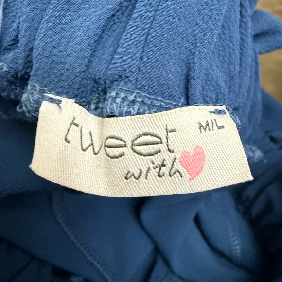 Lightweight Blue Drawstring Shorts - Picture 5 of 6